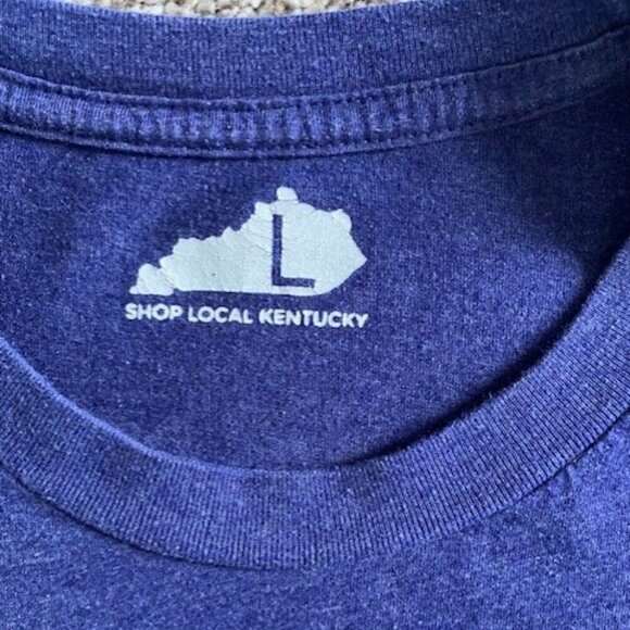 My Ole Kentucky KY Home "Weep No More My Lady" Blue Tee T-Shirt - Picture 2 of 8